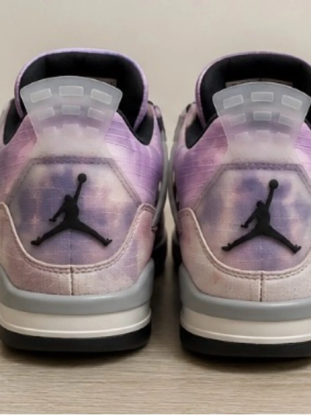Jordan Retro Low-Top Sneakers in Lavender and Black
